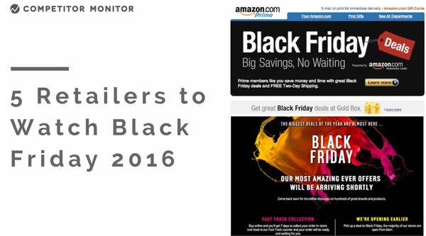 Top 5 Retailers to Watch For Black Friday Deals in 2016